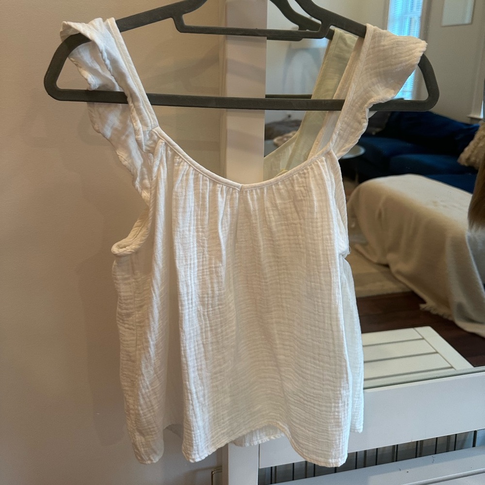 Mango linen top